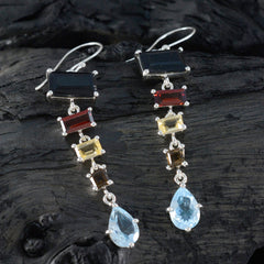 Zoe multicolor Edgy Penta Dangle Earring