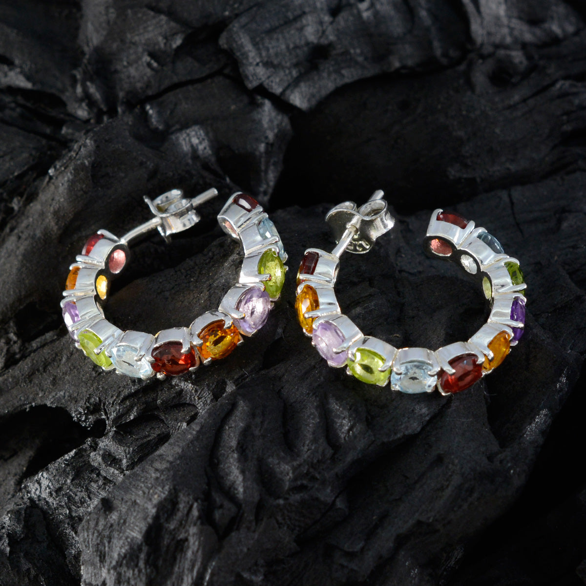 Julieta multicolor Slim multiple Stud Earring