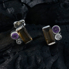 Milagros multicolor Dainty Trilogy Stud Earring