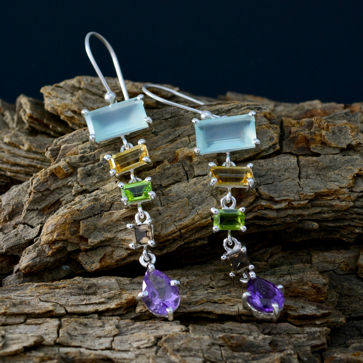Yasmin multicolor Versatile multiple Dangle Earring