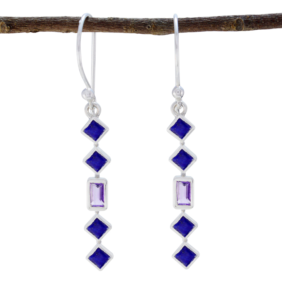Yasmine multicolor Delicate multiple Dangle Earring Multi multicolor Dangle