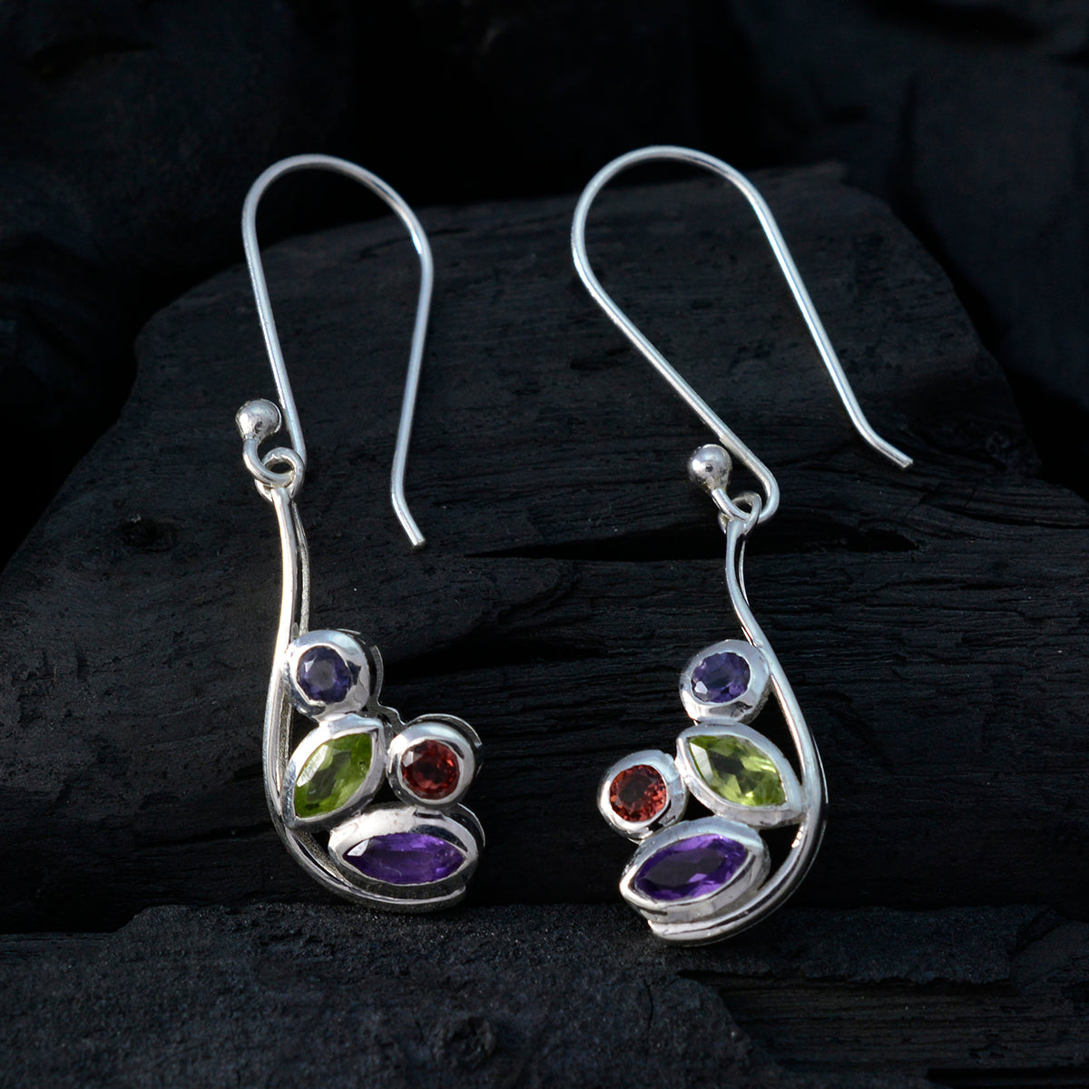 Abigail multicolor Dainty quarter Dangle Earring