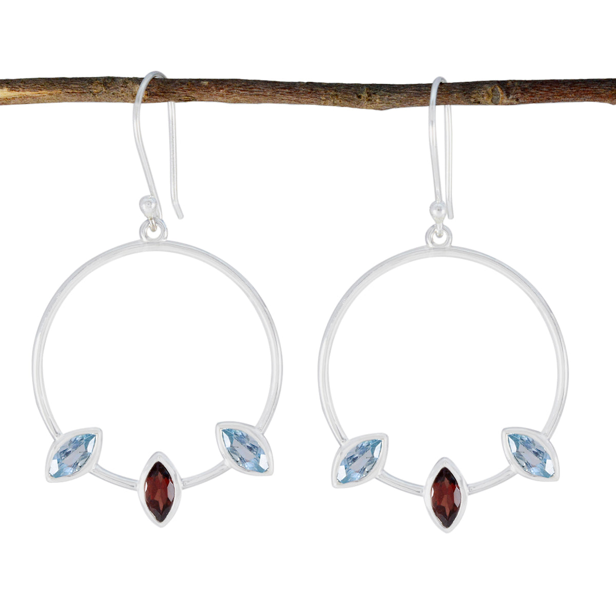 Maya multicolor Minimal Trilogy Dangle Earring Multi multicolor Dangle