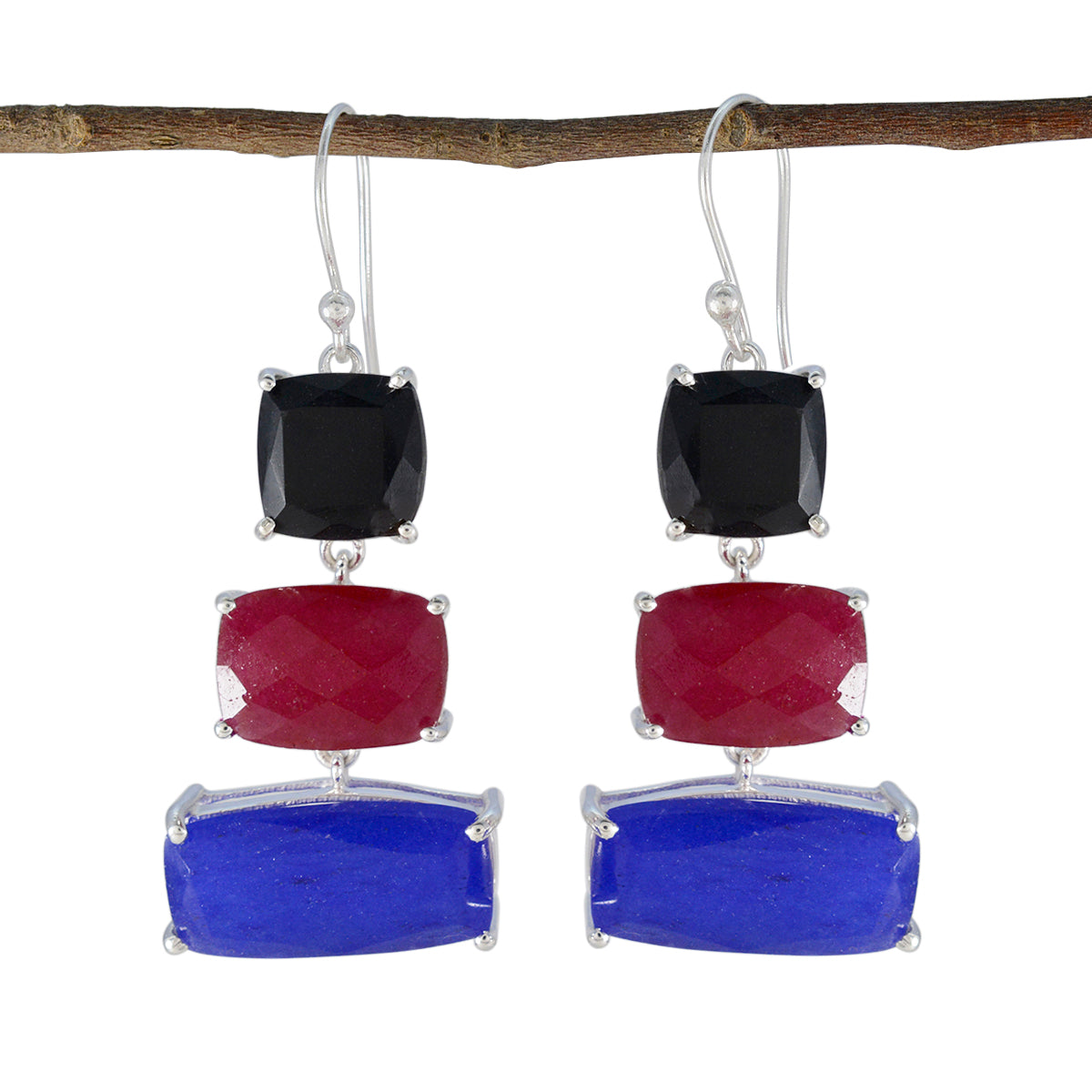 Micaela multicolor Edgy Trilogy Dangle Earring Multi multicolor Dangle