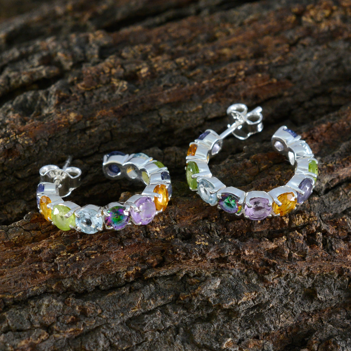 Laura multicolor Slim multiple Stud Earring