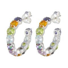 Laura multicolor Slim multiple Stud Earring Multi multicolor Stud