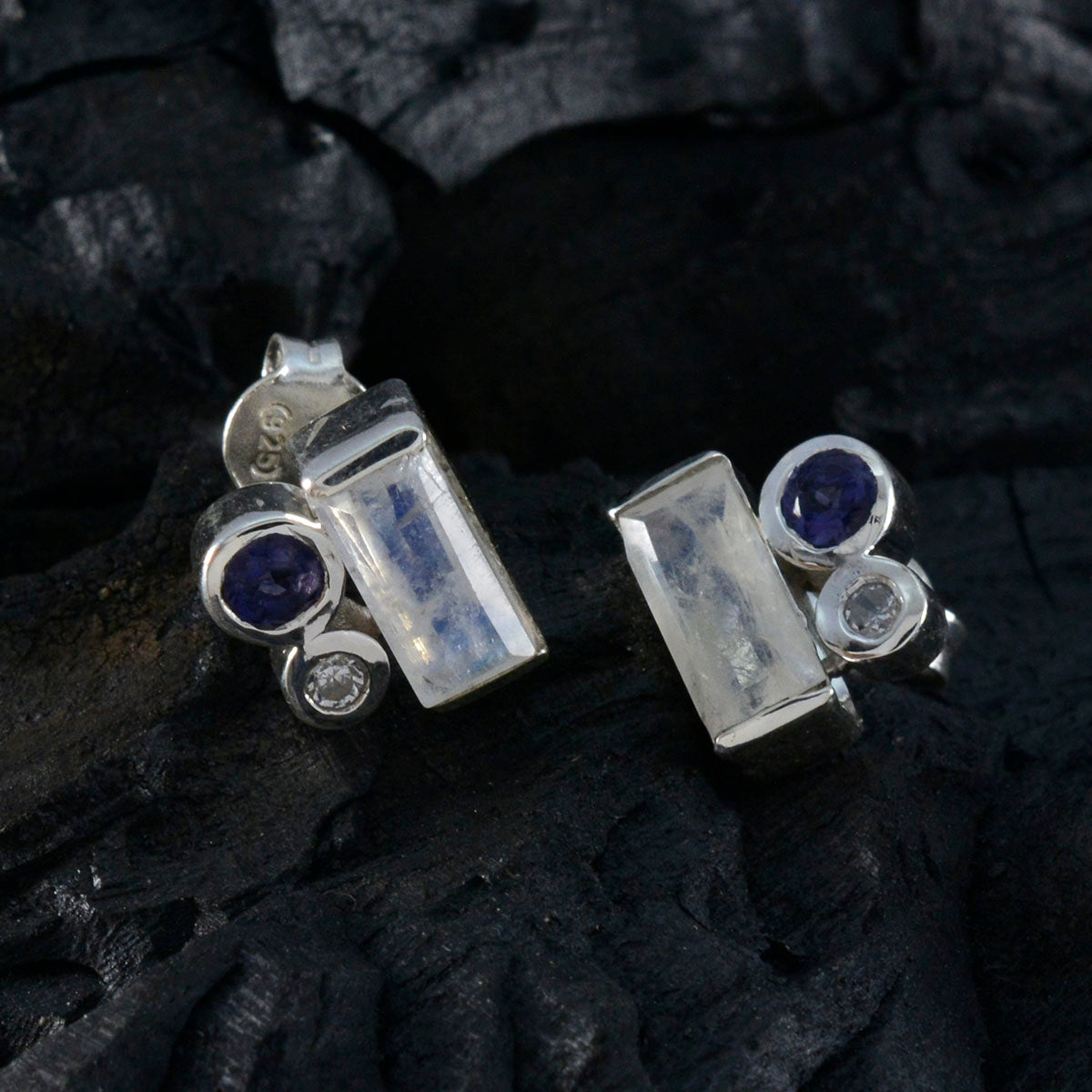 Natalia multicolor Dainty Trilogy Stud Earring