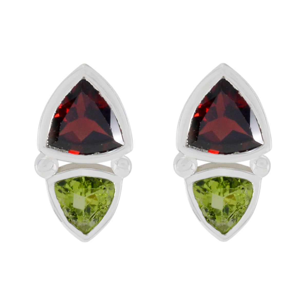 Valentina multicolor Slim Toi et Moi Stud Earring Multi multicolor Stud