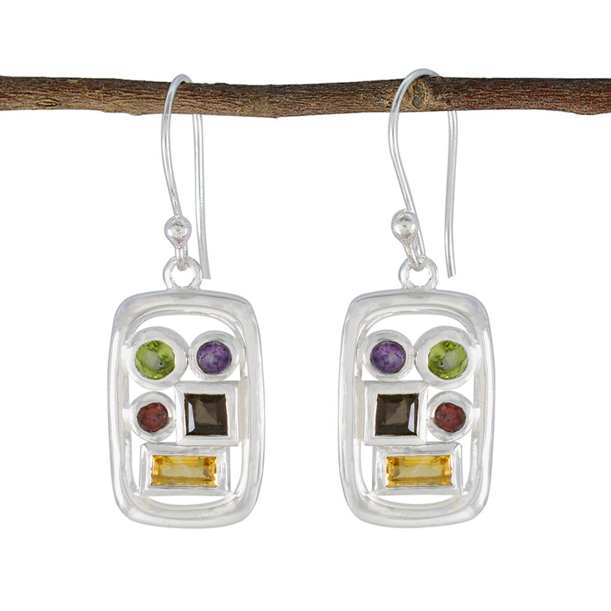 Fernanda multicolor Mid weight Penta Dangle Earring Multi multicolor Dangle