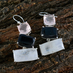 Milagros multicolor Edgy Trilogy Dangle Earring