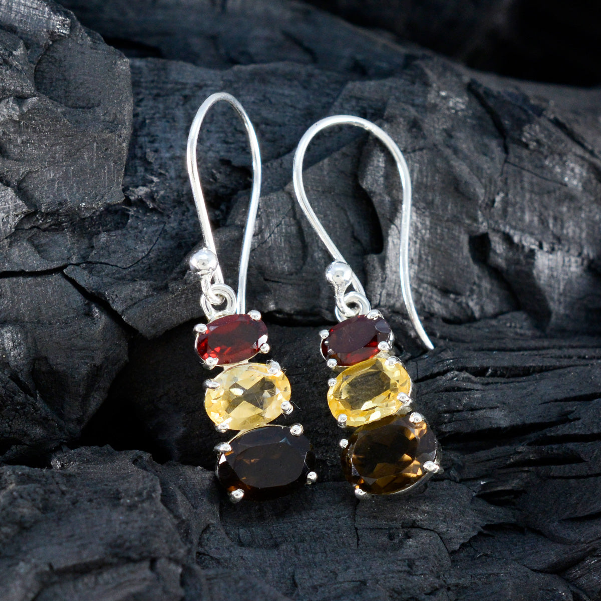 Yasmine multicolor Dainty multiple Dangle Earring