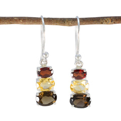 Yasmine multicolor Dainty multiple Dangle Earring Multi multicolor Dangle