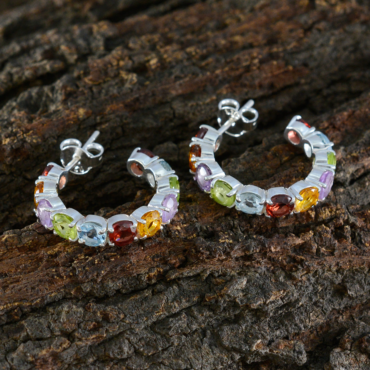 Lorena multicolor Slim multiple Stud Earring