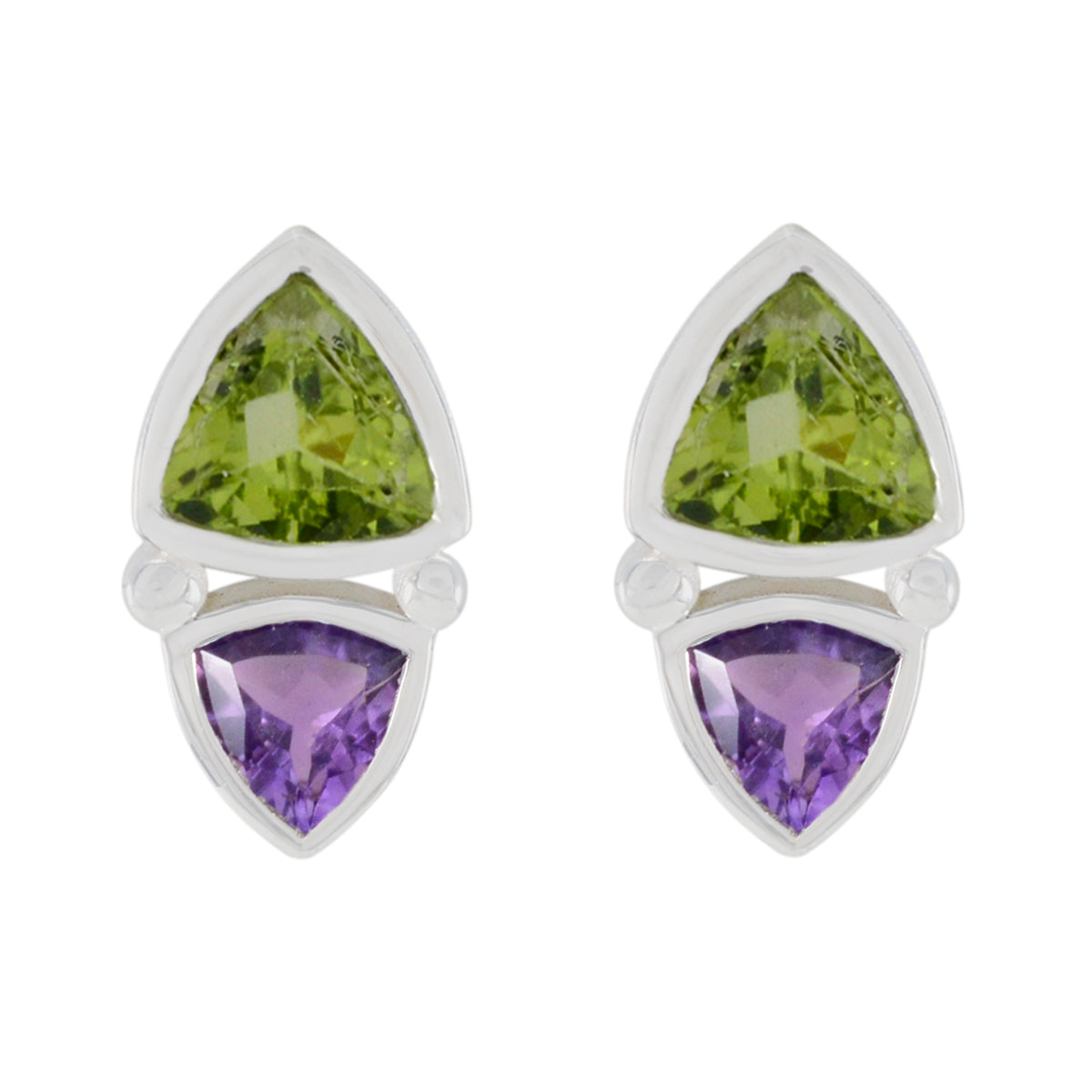 Victoria multicolor Slim Toi et Moi Stud Earring Multi multicolor Stud