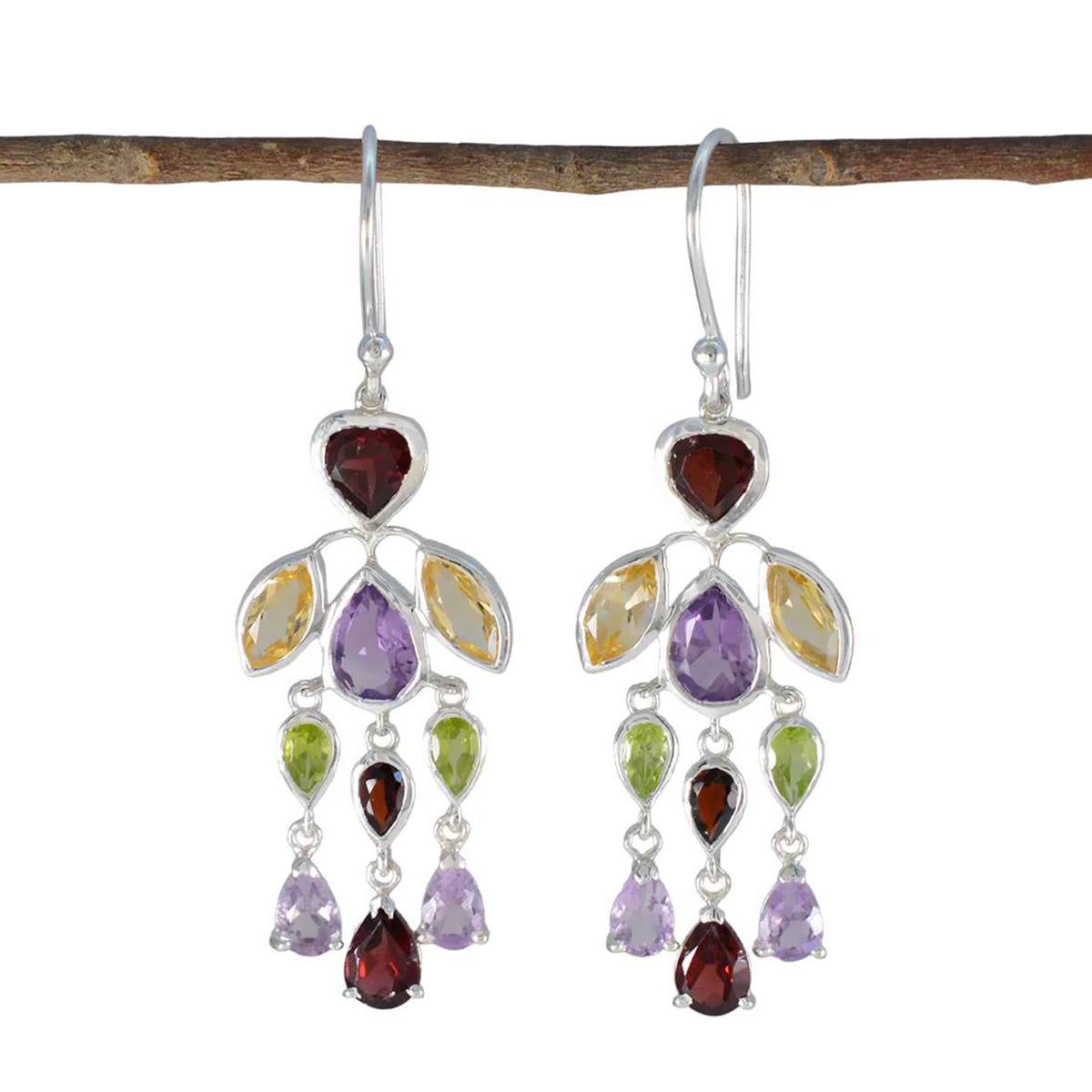 Xiu multicolor Versatile multiple Dangle Earring Multi multicolor Dangle