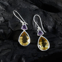 Carla multicolor Slim Toi et Moi Dangle Earring