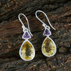 Carla multicolor Slim Toi et Moi Dangle Earring