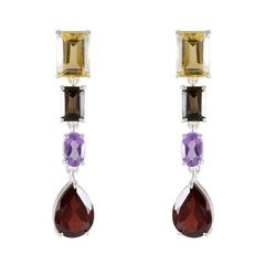 Mariana multicolor Slim quarter Stud Earring Multi multicolor Stud