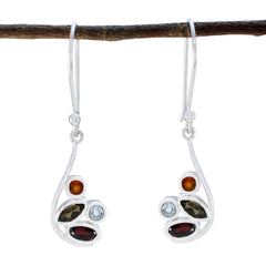 Agnes multicolor Dainty quarter Dangle Earring Multi multicolor Dangle
