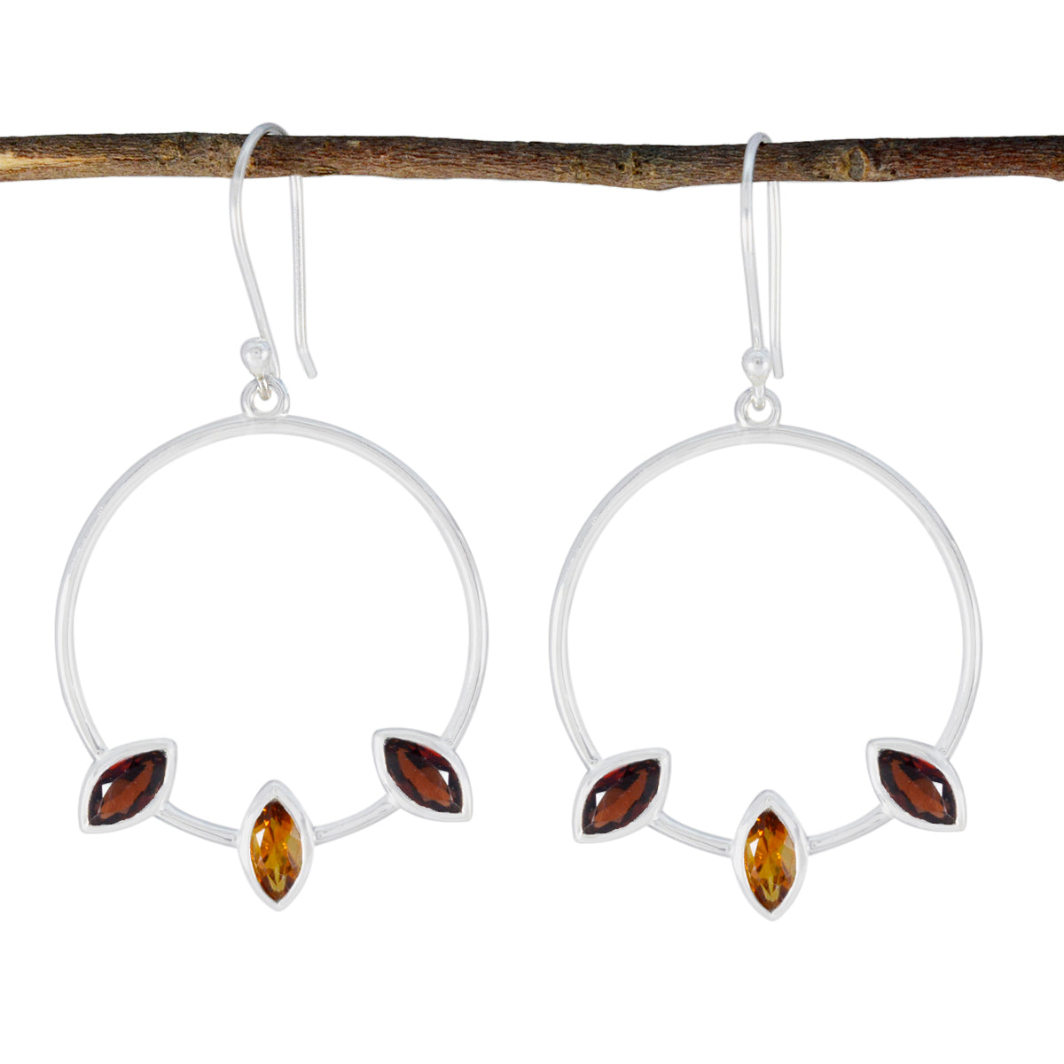 Mila multicolor Minimal Trilogy Dangle Earring Multi multicolor Dangle
