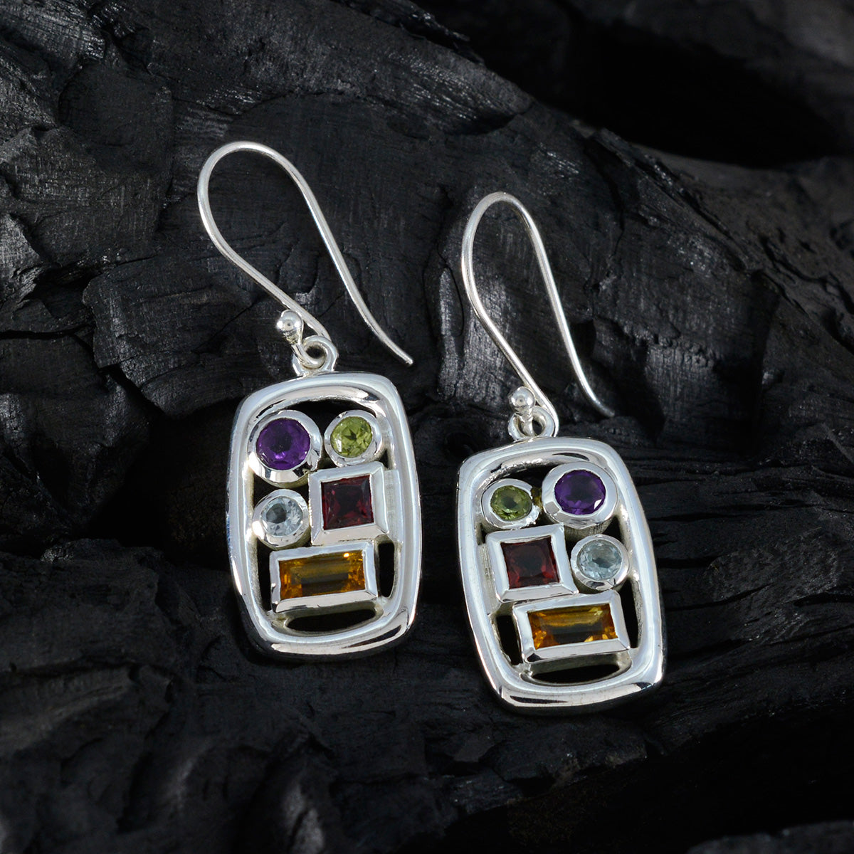Florencia multicolor Mid weight Penta Dangle Earring