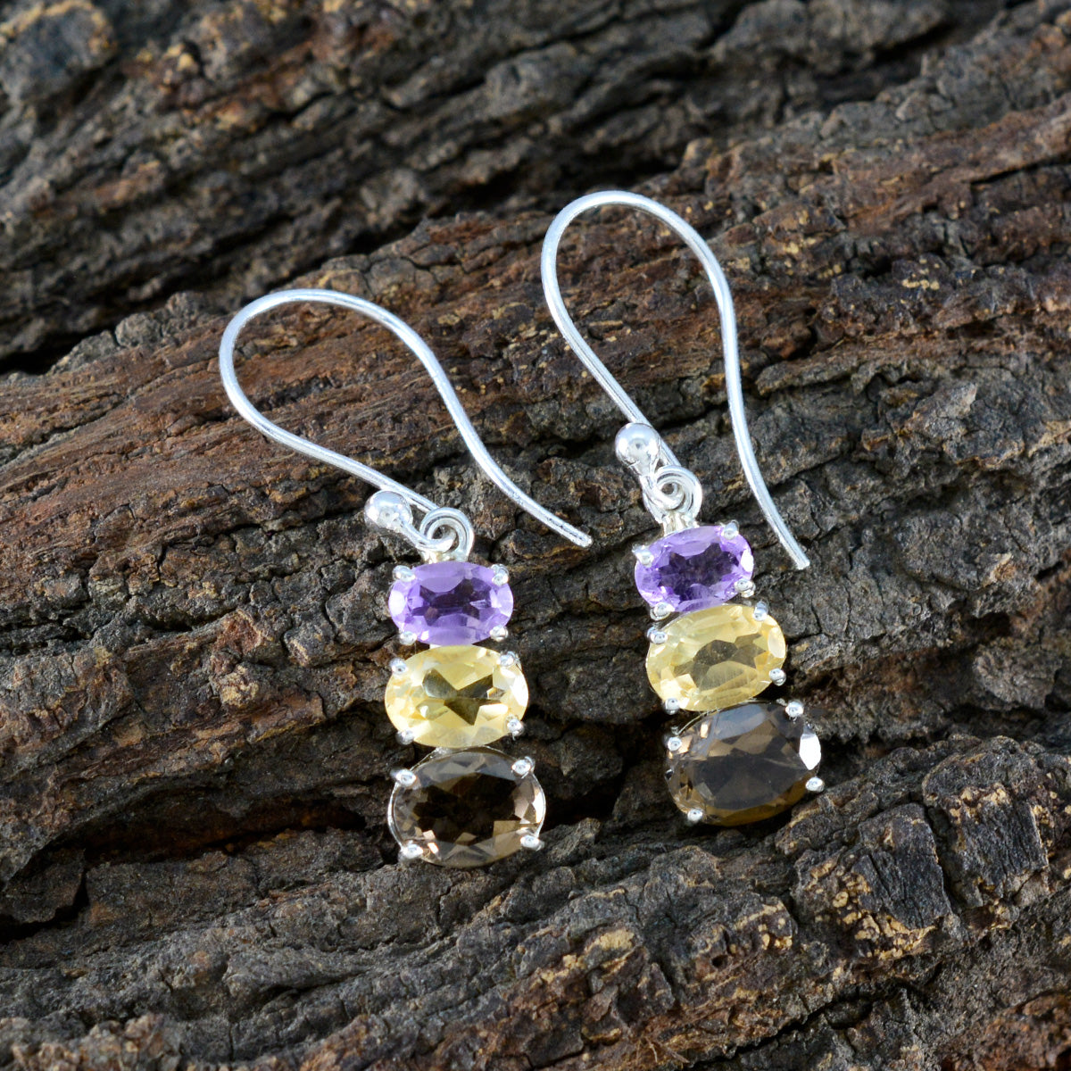Zoe multicolor Dainty multiple Dangle Earring