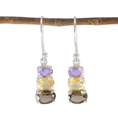 Zoe multicolor Dainty multiple Dangle Earring Multi multicolor Dangle