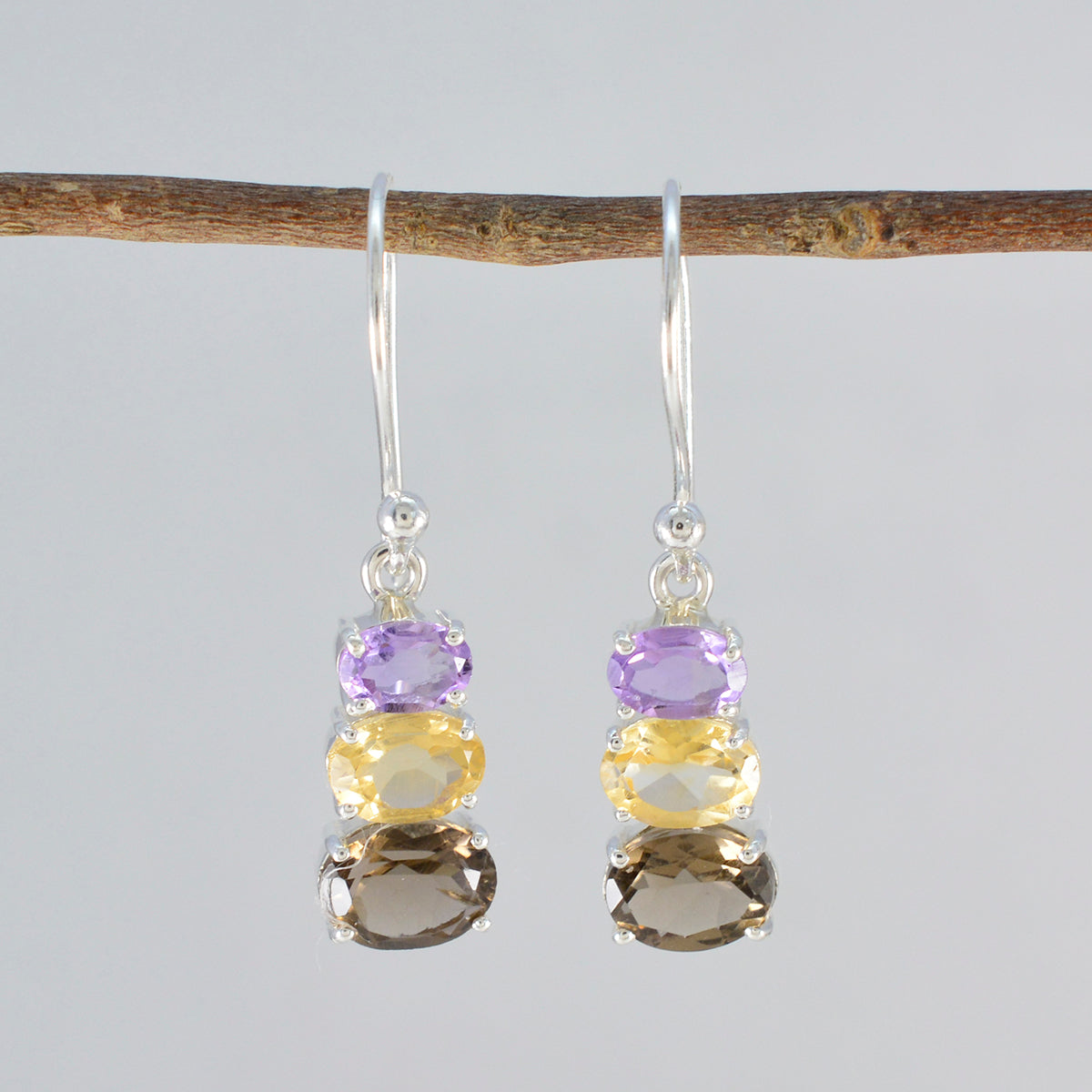 Zoe multicolor Dainty multiple Dangle Earring