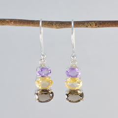 Zoe multicolor Dainty multiple Dangle Earring