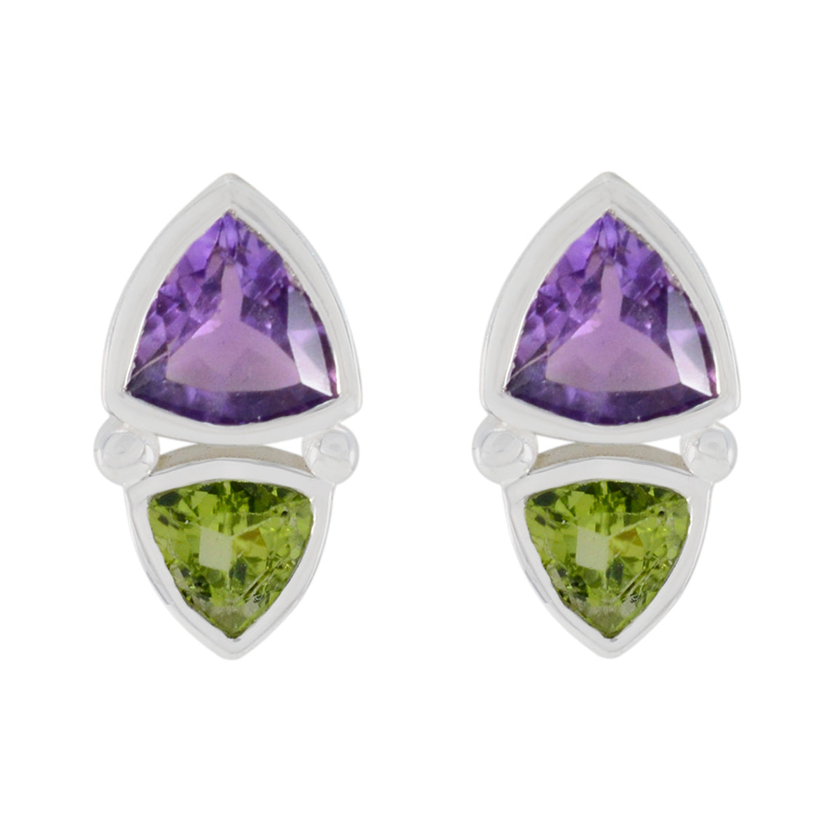 Aaliyah multicolor Slim Toi et Moi Stud Earring Multi multicolor Stud