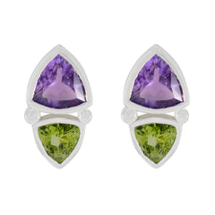 Aaliyah multicolor Slim Toi et Moi Stud Earring Multi multicolor Stud