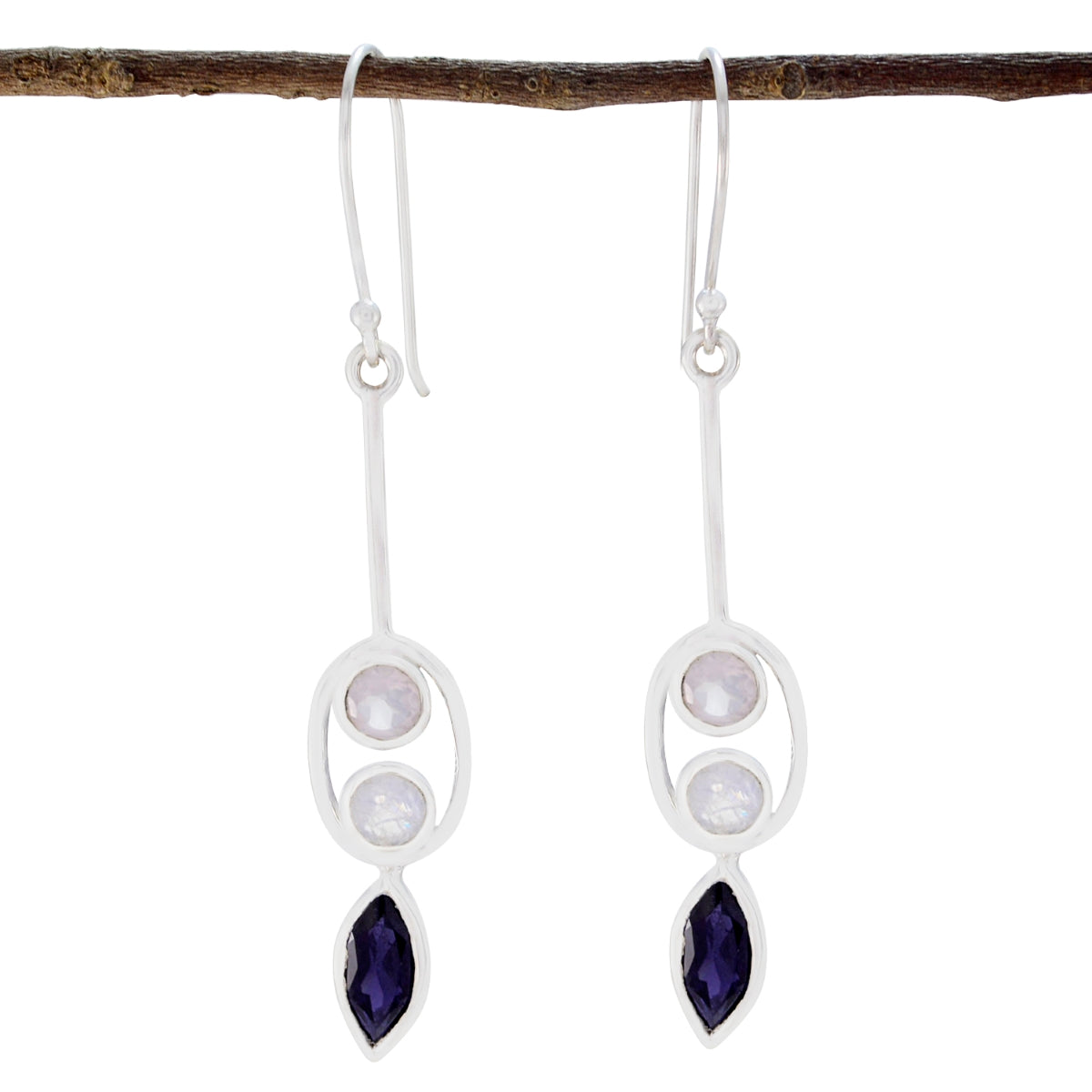 Evelyn multicolor Tiny multiple Dangle Earring Multi multicolor Dangle