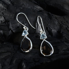 Carolina multicolor Slim Toi et Moi Dangle Earring