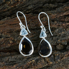 Carolina multicolor Slim Toi et Moi Dangle Earring