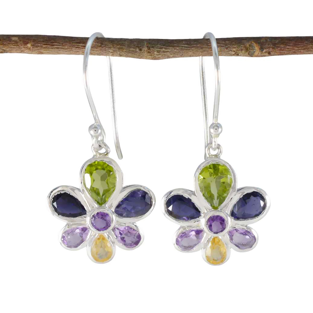 Joaquina multicolor Slim multiple Dangle Earring Multi multicolor Dangle