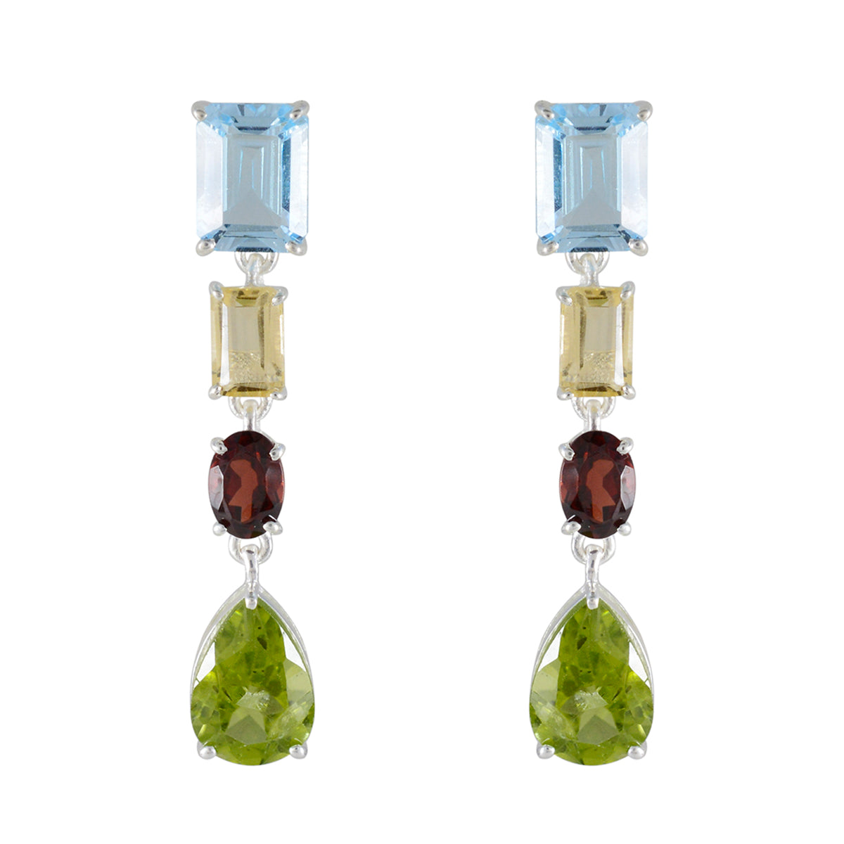 Micaela multicolor Slim quarter Stud Earring Multi multicolor Stud