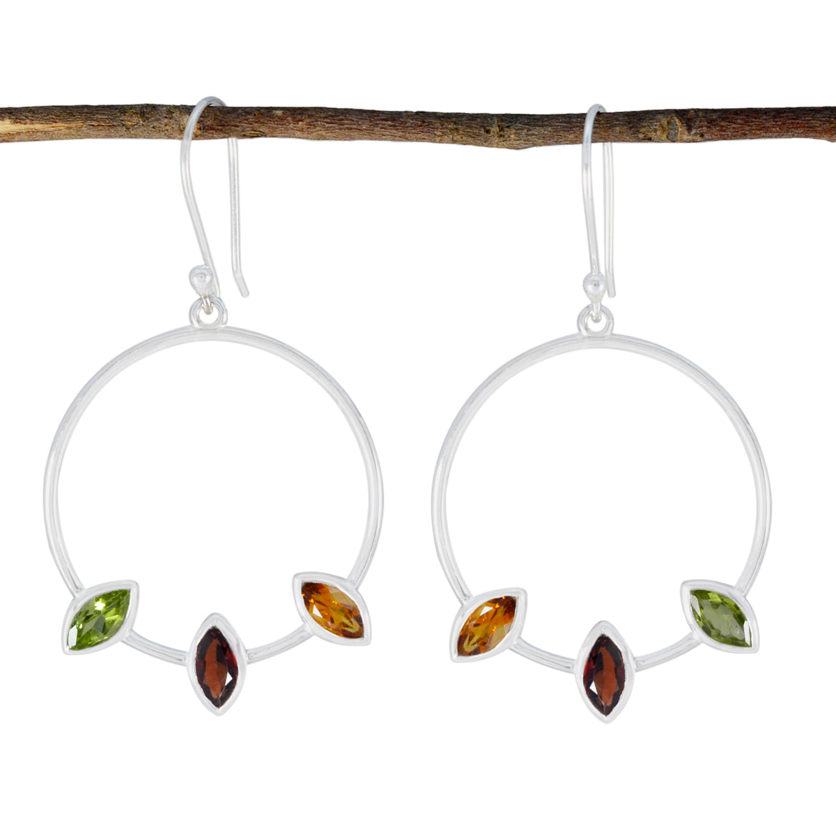 Natalie multicolor Minimal Trilogy Dangle Earring Multi multicolor Dangle