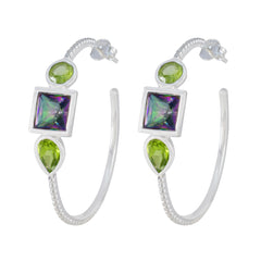 Yasmine multicolor Mid weight Trilogy Stud Earring Multi multicolor Stud