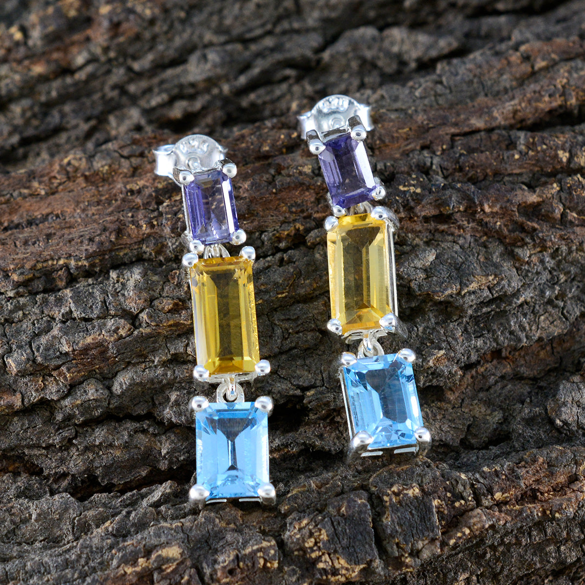 Olivia multicolor Minimal multiple Stud Earring