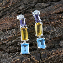 Olivia multicolor Minimal multiple Stud Earring