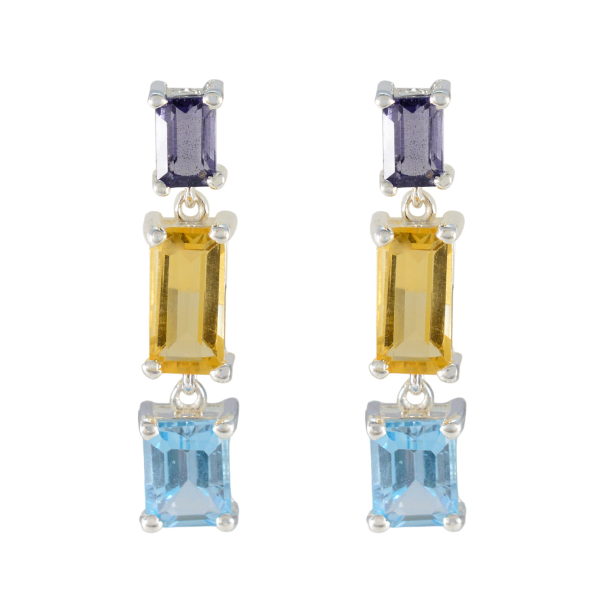 Olivia multicolor Minimal multiple Stud Earring Multi multicolor Stud