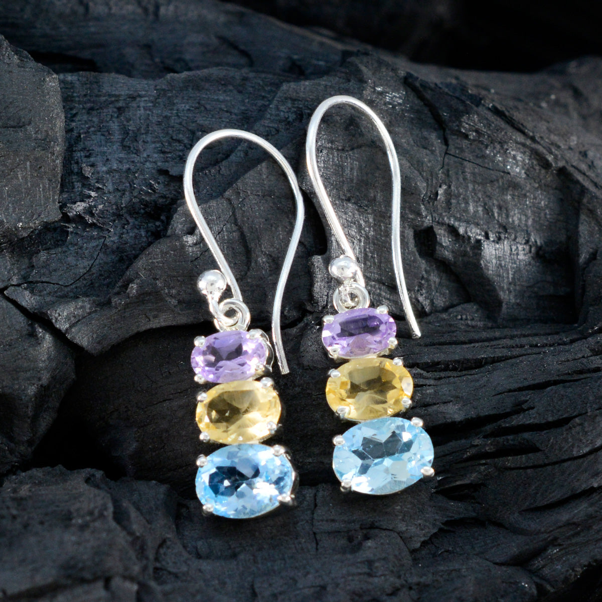 Zoey multicolor Dainty multiple Dangle Earring