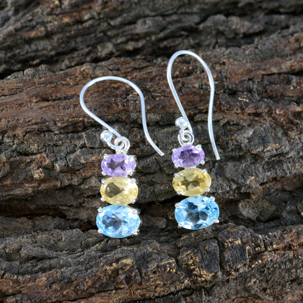 Zoey multicolor Dainty multiple Dangle Earring