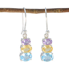 Zoey multicolor Dainty multiple Dangle Earring Multi multicolor Dangle