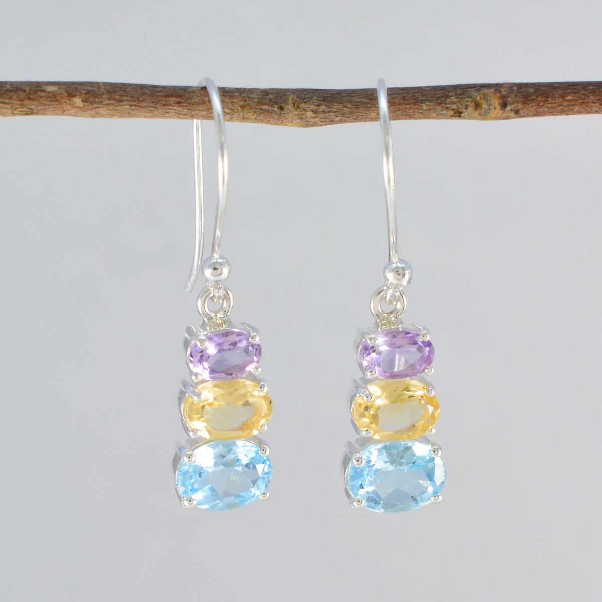 Zoey multicolor Dainty multiple Dangle Earring