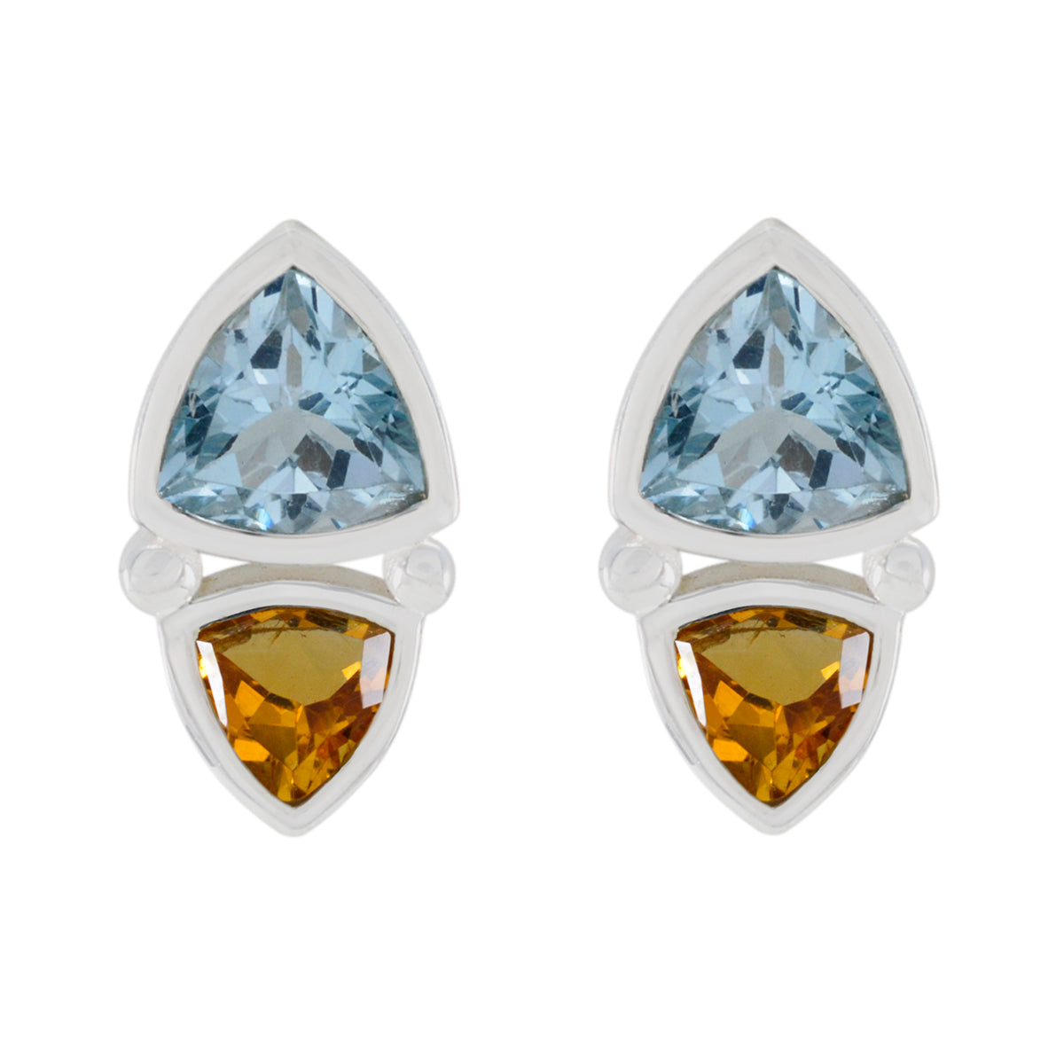 Abigail multicolor Slim Toi et Moi Stud Earring Multi multicolor Stud