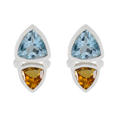 Abigail multicolor Slim Toi et Moi Stud Earring Multi multicolor Stud