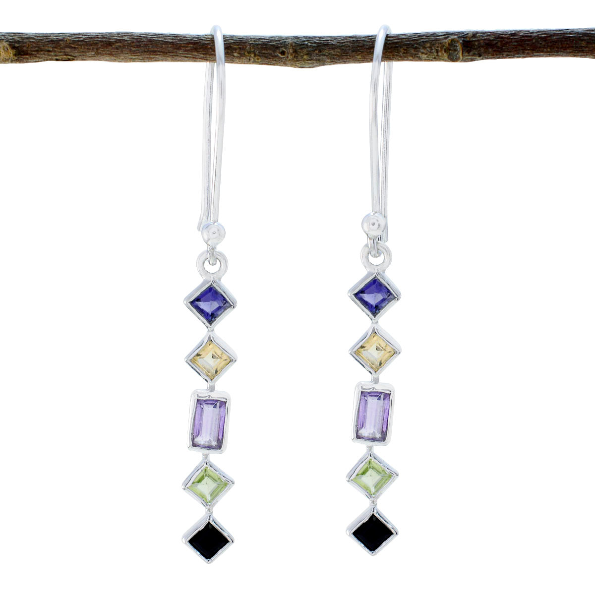 Andrea multicolor Delicate multiple Dangle Earring Multi multicolor Dangle