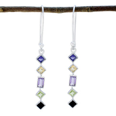 Andrea multicolor Delicate multiple Dangle Earring Multi multicolor Dangle