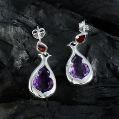 Hannah multicolor Edgy Toi et Moi Stud Earring